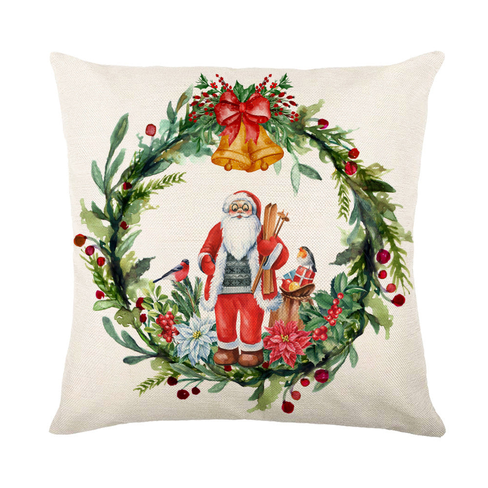 Festive Snowflake Throw Pillow Covers – Cozy Christmas Decor for Sofa, Bed, and More