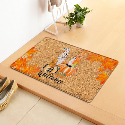 Cozy Fall Pumpkin Doormat – Perfect for Thanksgiving & Autumn Decor