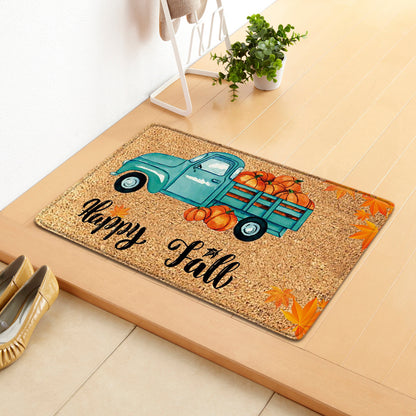 Cozy Fall Pumpkin Doormat – Perfect for Thanksgiving & Autumn Decor