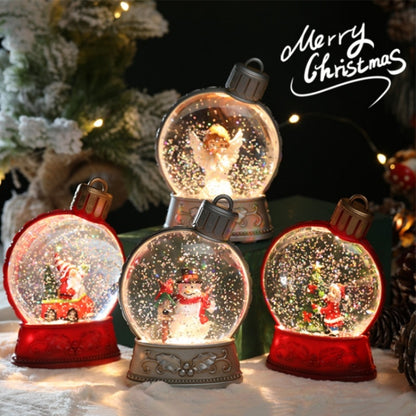 Festive LED Snow Globe: Illuminated Holiday Decoration