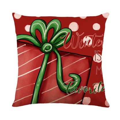 Festive Snowflake Throw Pillow Covers – Cozy Christmas Decor for Sofa, Bed, and More