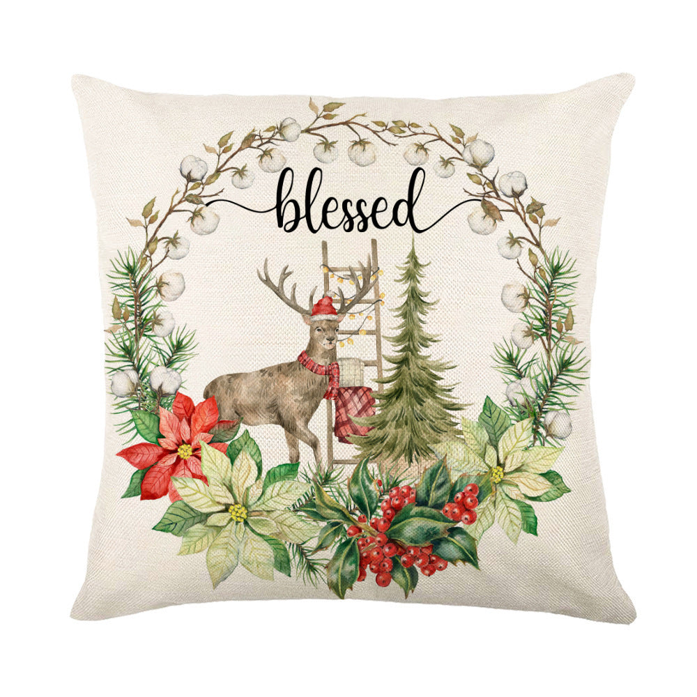 Festive Snowflake Throw Pillow Covers – Cozy Christmas Decor for Sofa, Bed, and More