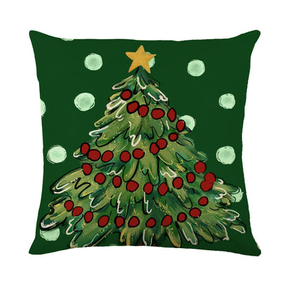 Festive Snowflake Throw Pillow Covers – Cozy Christmas Decor for Sofa, Bed, and More