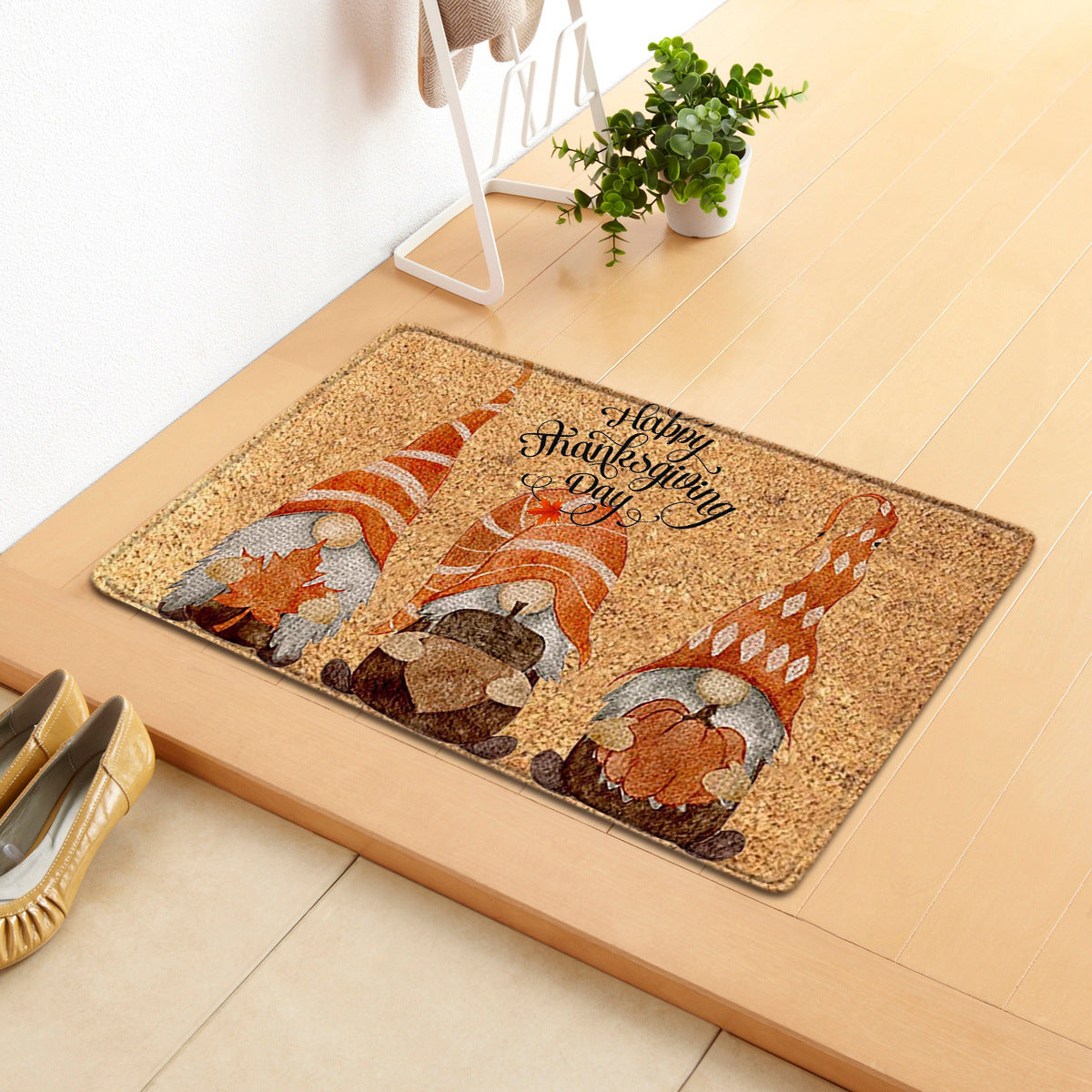 Cozy Fall Pumpkin Doormat – Perfect for Thanksgiving & Autumn Decor